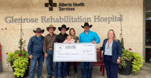 Lane Cust Foundation Cheque Presentation Image