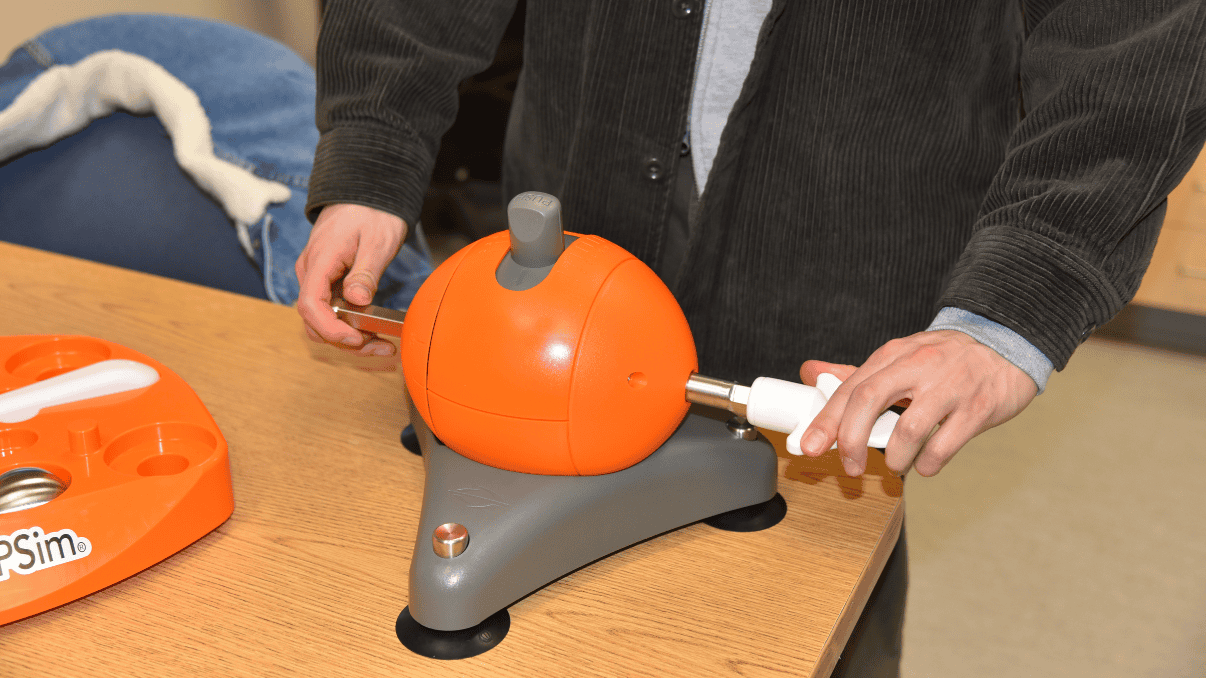 FEPSim being demonstrated by Glenrose clinician