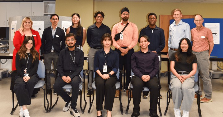 Glenrose Rehabilitation Hospital research and innovation team, joined by students